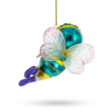 Load image into Gallery viewer, Enchanting Fairy Baby Glass Christmas Ornament