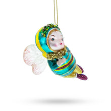 Load image into Gallery viewer, Enchanting Fairy Baby Glass Christmas Ornament
