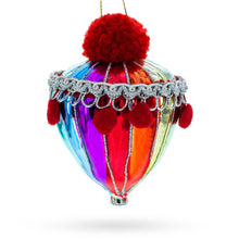 Load image into Gallery viewer, Vibrant Carnival Balloon Glass Christmas Ornament