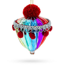 Load image into Gallery viewer, Vibrant Carnival Balloon Glass Christmas Ornament