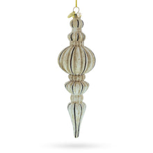 Load image into Gallery viewer, Vintage-Inspired Finial Glass Christmas Ornament