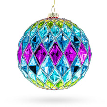 Load image into Gallery viewer, Vibrantly Colored Radiant Glass Christmas Ornament