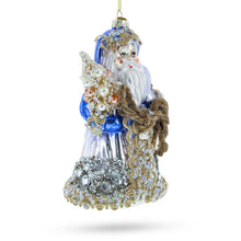 Load image into Gallery viewer, Did Moroz with Rope Glass Christmas Ornament