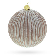 Load image into Gallery viewer, Ribbed Matte Glass Ball Glass Christmas Ornament