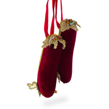 Load image into Gallery viewer, Red Shoes Glass Christmas Ornament