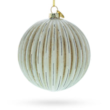 Load image into Gallery viewer, Antique-Style Ribbed Glass Ball Christmas Ornament