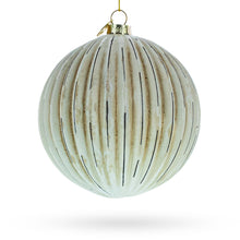 Load image into Gallery viewer, Antique-Style Ribbed Glass Ball Christmas Ornament