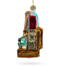 Load image into Gallery viewer, Paris Eiffel Tower Travel Keepsake from France Blown Glass Christmas Ornament