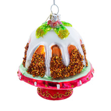 Load image into Gallery viewer, Glazed Cake Glass Christmas Ornament