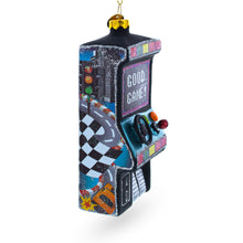 Load image into Gallery viewer, Retro Arcade Machine Glass Christmas Ornament