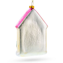 Load image into Gallery viewer, Decorated House Glass Christmas Ornament