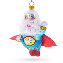 Load image into Gallery viewer, Santa the Super Hero Glass Christmas Ornament