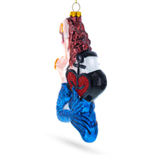 Load image into Gallery viewer, Mermaid Anchor Glass Christmas Ornament