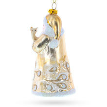 Load image into Gallery viewer, Santa in Golden Coat Glass Christmas Ornament
