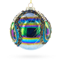 Load image into Gallery viewer, Radiant with Intricate Gems Glass Ball Christmas Ornament 4.6 Inches