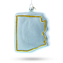 Load image into Gallery viewer, State of Arizona Symbols, USA Glass Christmas Ornament