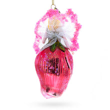 Load image into Gallery viewer, Enchanting Fairy in a Rose Dress Glass Christmas Ornament