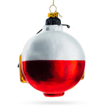 Load image into Gallery viewer, Captivating "Hooked on Fishing" Glass Christmas Ornament