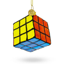 Load image into Gallery viewer, Magic Cube Glass Christmas Ornament