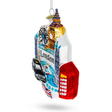 Load image into Gallery viewer, London Attractions, United Kingdom Glass Christmas Ornament