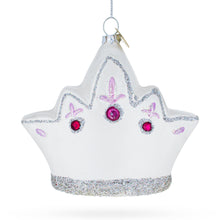 Load image into Gallery viewer, Princess Crown Glass Christmas Ornament