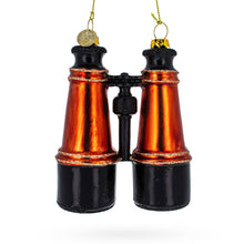Load image into Gallery viewer, Adventurous Binoculars Glass Christmas Ornament
