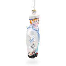 Load image into Gallery viewer, Nautical Sailor Glass Christmas Ornament