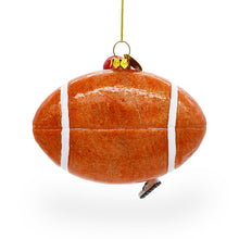 Load image into Gallery viewer, Football Player Glass Christmas Ornament