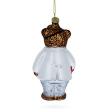 Load image into Gallery viewer, Doctor Bear Glass Christmas Ornament