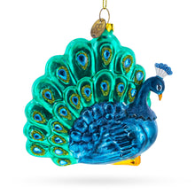Load image into Gallery viewer, Chic Peacock Glass Christmas Ornament