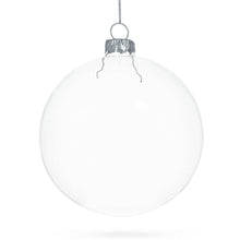 Load image into Gallery viewer, Set of 3 Clear Glass Ball Christmas Ornaments 4.7 Inches (120 mm)