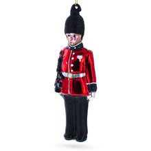 Load image into Gallery viewer, British Royal Guard British Glass Christmas Ornament