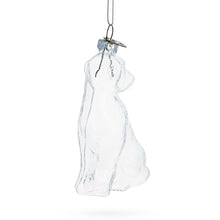 Load image into Gallery viewer, Dog Clear Glass Christmas Ornament