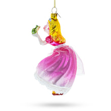 Load image into Gallery viewer, Princess Kissing Frog Prince Glass Christmas Ornament