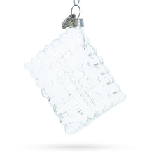 Load image into Gallery viewer, Biscuit Cookie Clear Glass Christmas Ornament