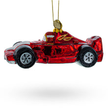 Load image into Gallery viewer, Sleek Racing Sports Car Glass Christmas Ornament
