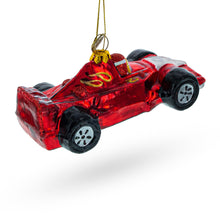 Load image into Gallery viewer, Sleek Racing Sports Car Glass Christmas Ornament