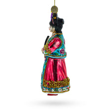 Load image into Gallery viewer, Chinese Empress Glass Christmas Ornament