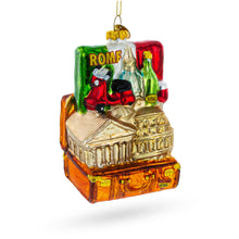Load image into Gallery viewer, Rome, Italy Landmarks Glass Christmas Ornament