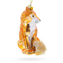 Load image into Gallery viewer, Wild Fox Glass Christmas Ornament