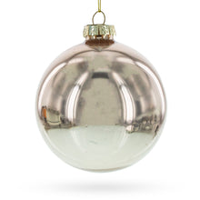 Load image into Gallery viewer, Rose Gold and Yellow Bejeweled Glass Egg Christmas Ornament