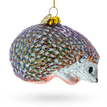 Load image into Gallery viewer, Sparkling Hedgehog Glass Christmas Ornament