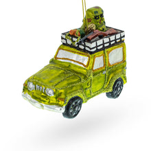 Load image into Gallery viewer, Off-Road Safari Adventure Vehicle Glass Christmas Ornament