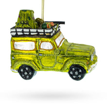 Load image into Gallery viewer, Off-Road Safari Adventure Vehicle Glass Christmas Ornament