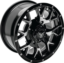 Load image into Gallery viewer, QuadBoss, QuadBoss Barbwire 14x7 Aluminum Wheels - Part Number 608574