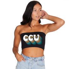 Load image into Gallery viewer, Coastal Carolina Black Bandeau Top