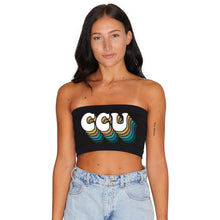 Load image into Gallery viewer, Coastal Carolina Black Bandeau Top