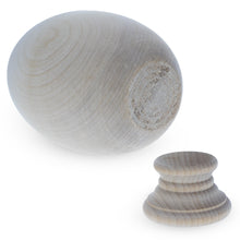 Load image into Gallery viewer, Unfinished Blank Goose Wooden Egg with Detachable Stand 4.25 Inches