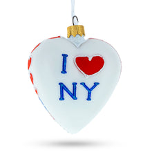 Load image into Gallery viewer, I Love New York Heart Glass Christmas Ornament