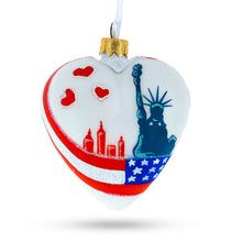 Load image into Gallery viewer, I Love New York Heart Glass Christmas Ornament